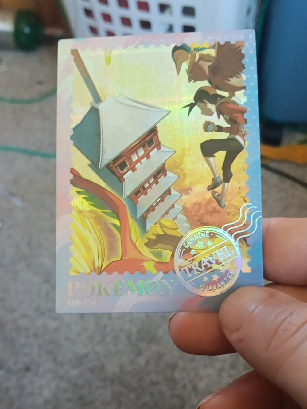 Holographic Travel Guarantee Collectible Card - Multicolor